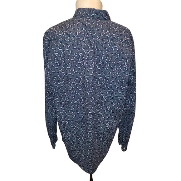 Label of Graded Goods H&M Men's Button Down Floral Shirt Sz L - Picture 2 of 5